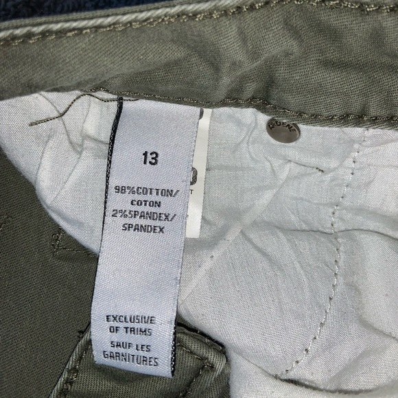 Army Green, ankle cut pants. Ardenes. Size “13”. - Picture 3 of 3